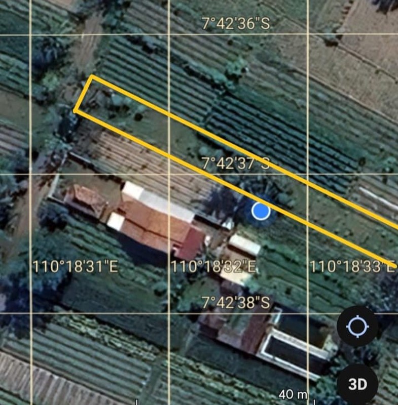 Tanah Sawah Luas 464 Meter Persegi Lokasi Strategis Dekat Exit Tol Tempel - Sleman 