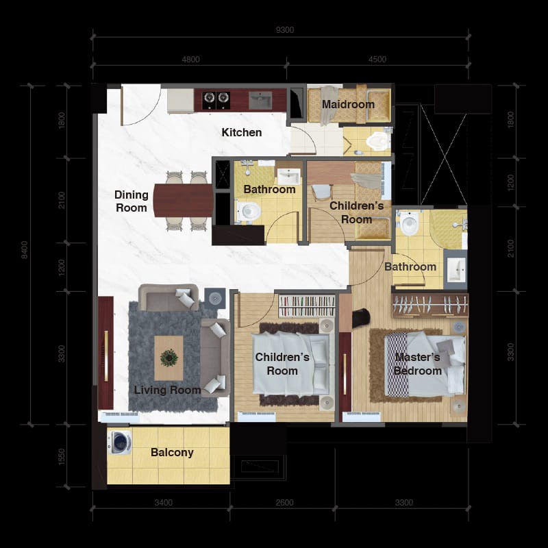 Apartemen Siap Huni dengan Fasilitas Lengkap @Apartemen Sky House BSD