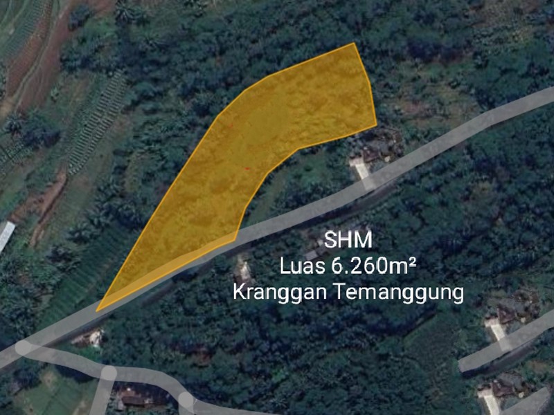 Investasi Tanah Pekarangan Zona Komersil 6.260 Meter Persegi di Kranggan, Temanggung - Cocok untuk Gudang/Home Industry