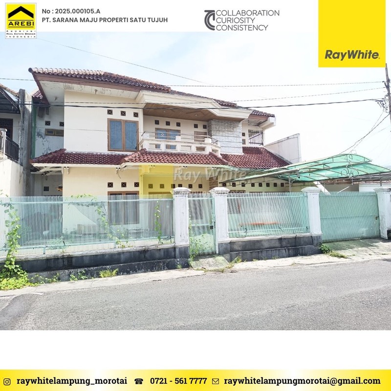 DISEWAKAN RUMAH PAHOMAN BANDAR LAMPUNG DEKAT MASJID RAYA LAMPUNG AL BAKRIE