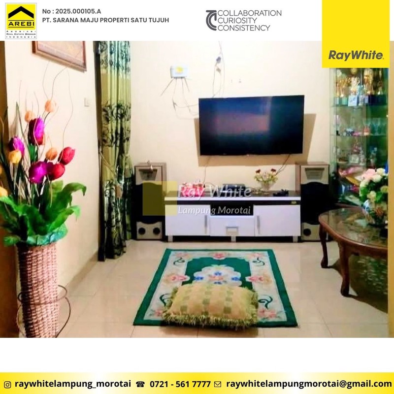 DI JUAL RUMAH PERUM GRIYA SUKARAME BANDAR LAMPUNG