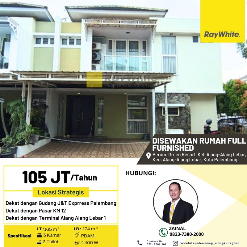 DISEWAKAN RUMAH MEWAH FULL FUNISHER