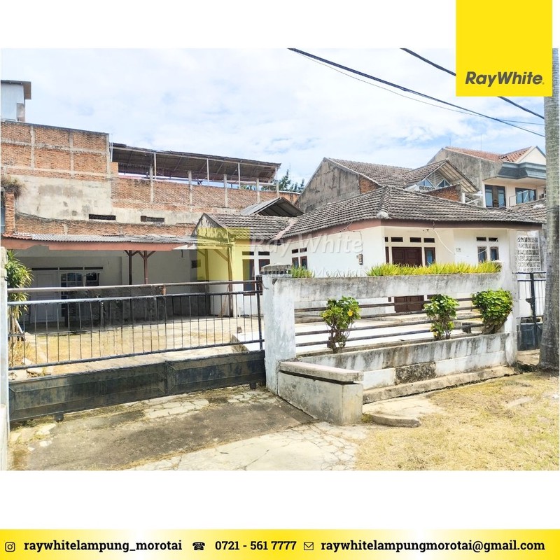 RUMAH TANAH LUAS 415 M2 DISEWAKAN WAY HALIM PERMAI BANDAR LAMPUNG 
