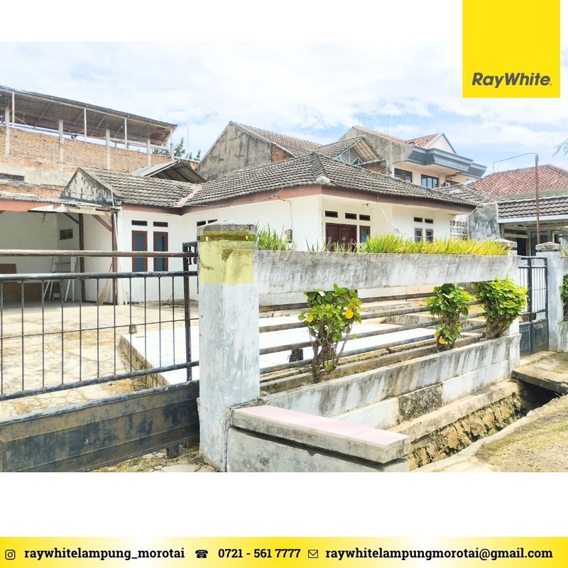 RUMAH TANAH LUAS 415 M2 DISEWAKAN WAY HALIM PERMAI BANDAR LAMPUNG 