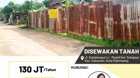 tanah sewa palembang cocok untuk cafe 