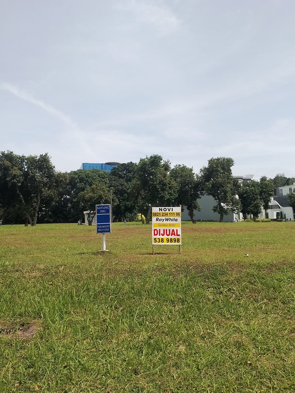 dijual cepat tanah kavling paramount hill golf gading serpong jarang ada lokasi sangat strategis good invest