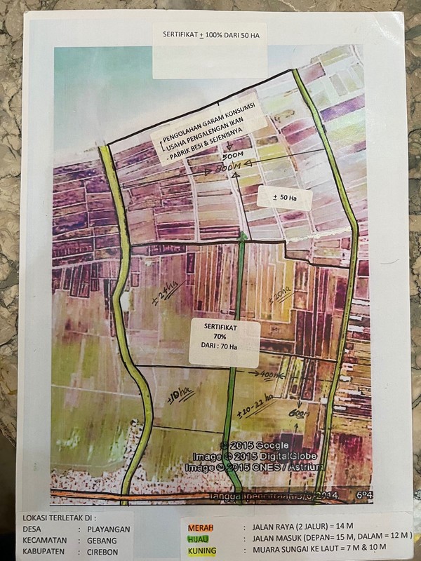 Tanah Kavling di Desa Playangan, Gebang Cirebon