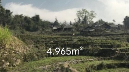 DIJUAL TANAH LUAS 4.965m2 - CIMANDE, CARINGIN, BOGOR