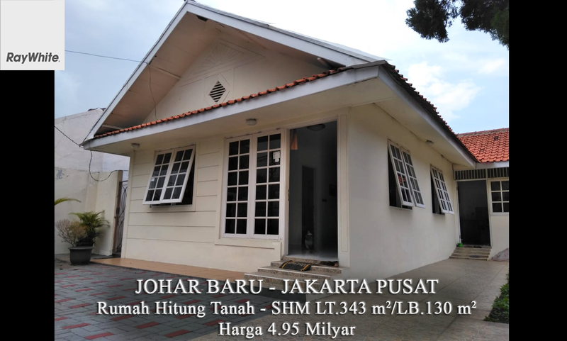 FOR SALE Rumah Murah Hitung Tanah Tanah Tinggi Senen Jakarta Pusat
