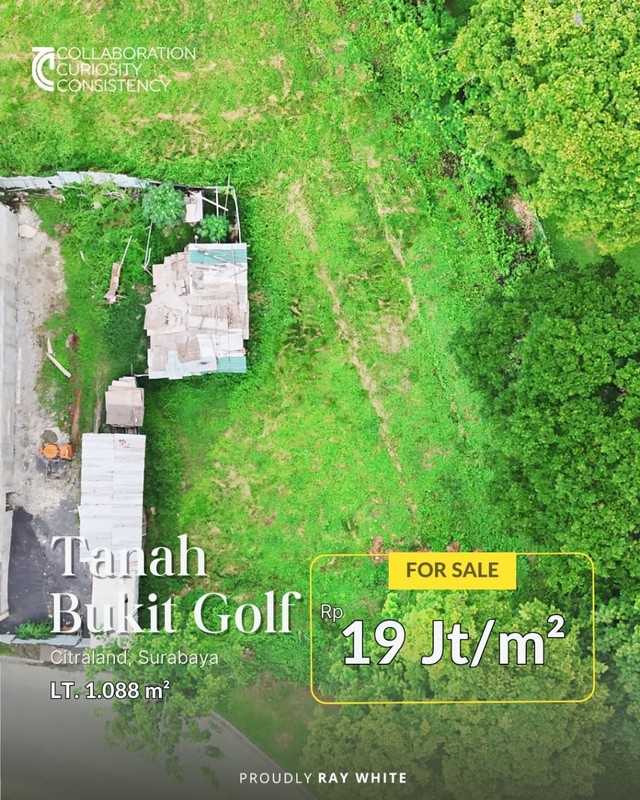 Dijual Tanah Citraland Bukit Golf  Surabaya Barat 
