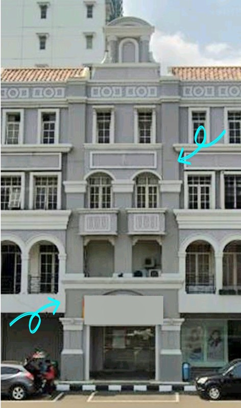 Ruko MOI Boulevard Barat, Kelapa Gading. Hadap jalan raya. Rapih, siap pakai.