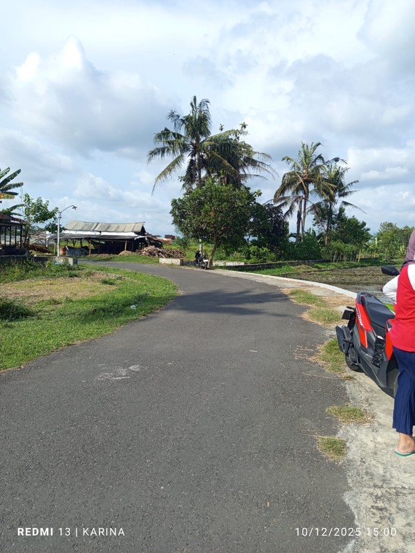 Tanah Sawah Luas 671 Meter Persegi Lokasi di Daerah Sidomulyo Godean 