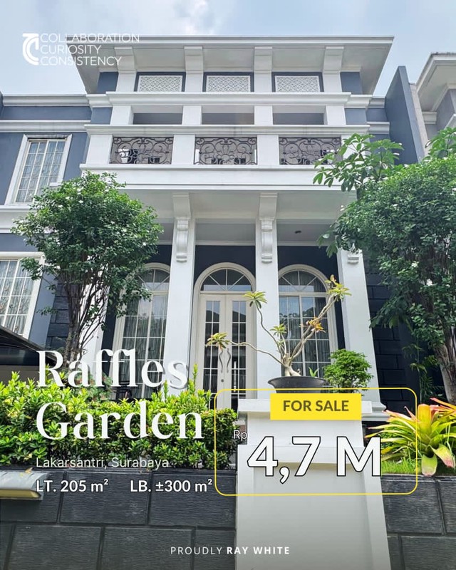 Dijual Rumah Citraland Raffles Garden Full Furnish Surabaya Barat 