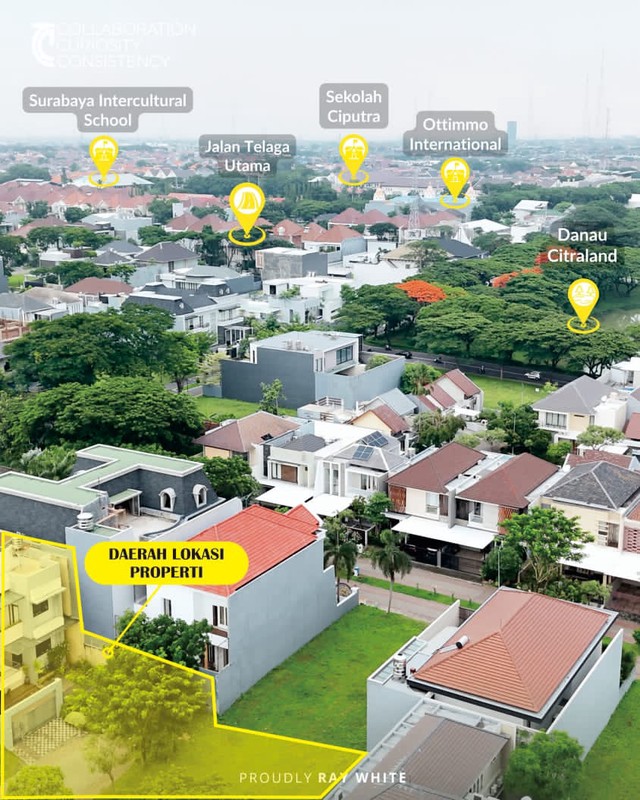 Dijual Rumah Citraland Raffles Garden Full Furnish Surabaya Barat 