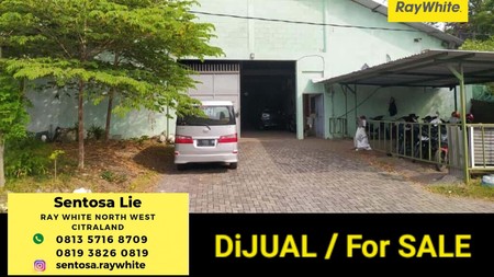 Dijual 855 m2 Gudang Lebo - Sidoarjo - Jawa Timur - Ada Air Sumur - HGB