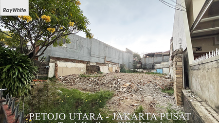FOR SALE Tanah Kavling Petojo Utara Area Tenang dan Bersih Jakarta Pusat