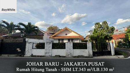 FOR SALE Rumah Murah Hitung Tanah Tanah Tinggi Senen Jakarta Pusat