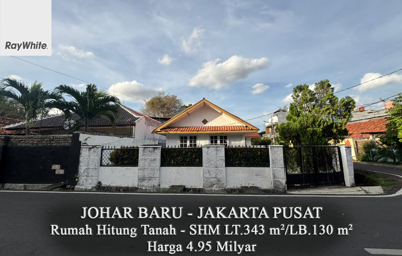 FOR SALE Rumah Murah Hitung Tanah Tanah Tinggi Senen Jakarta Pusat