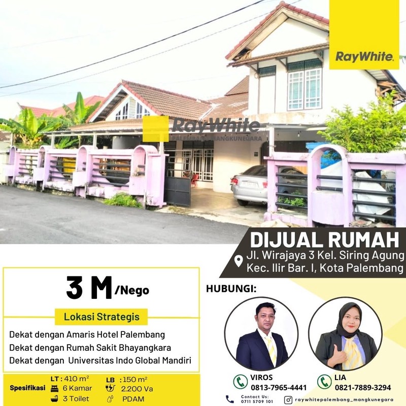 RUMAH BAGUS HANYA DI PALEMBANG 