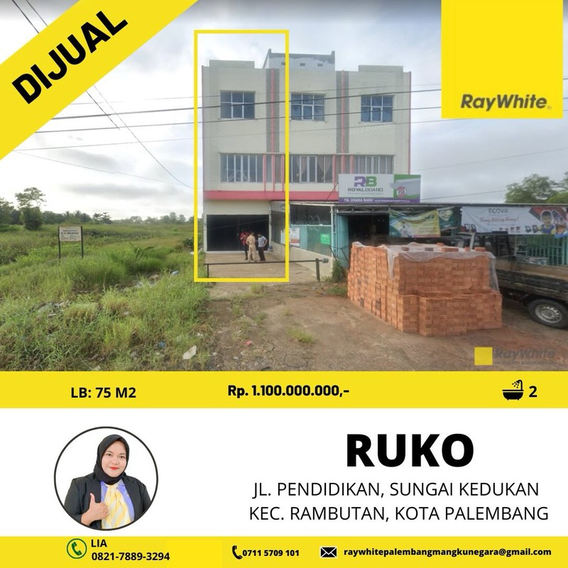 ruko jual palembang 