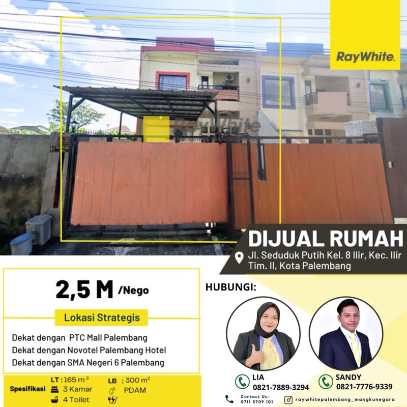 town house mewah palembang