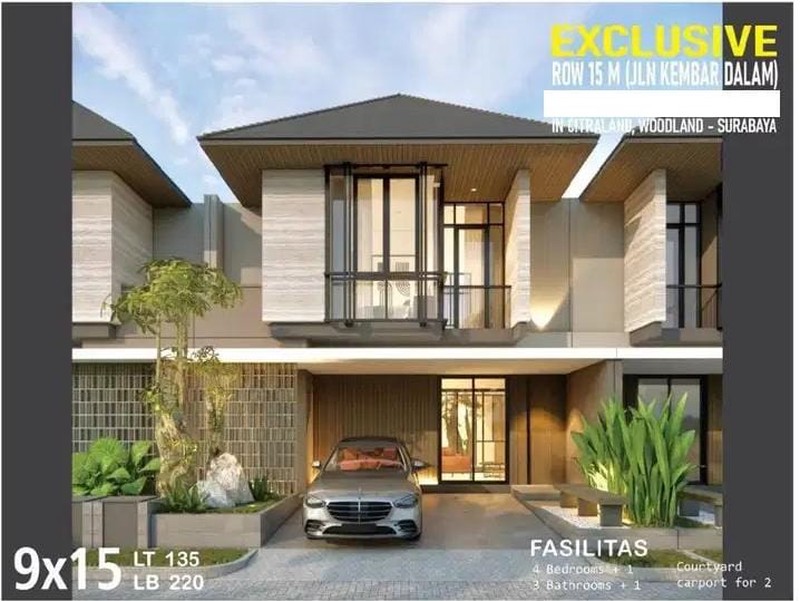 Jual Rumah New Minimalis - Woodland Citraland Surabaya Barat