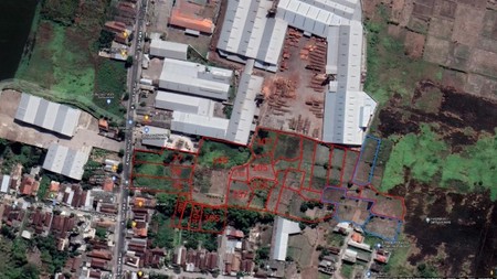 Dijual Tanah komersial diarea industri jalan raya Putat Lor, Boboh. Menganti- Gresik