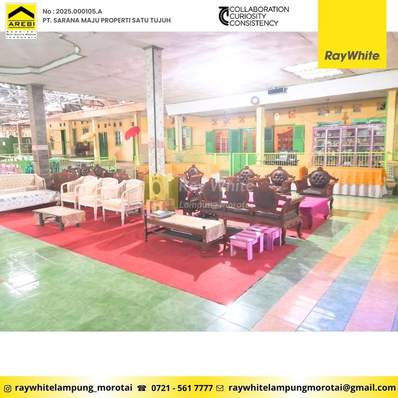 bangunan jln pramuka 3156 m2 rajabasa bandar lampung