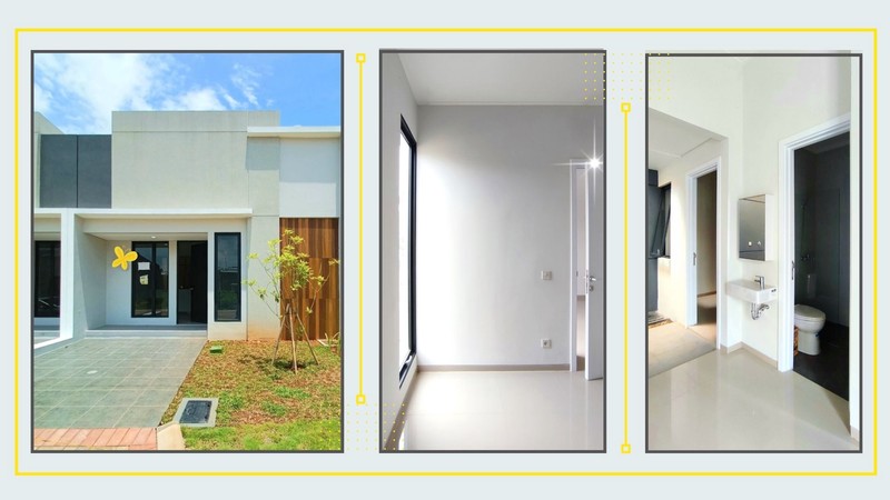 Brand New ! Rumah Modern Minimalis di Cluster U-Ville Bintaro Jaya, Luas 60 m2 Harga 50Jt  Nego sampai DEAL