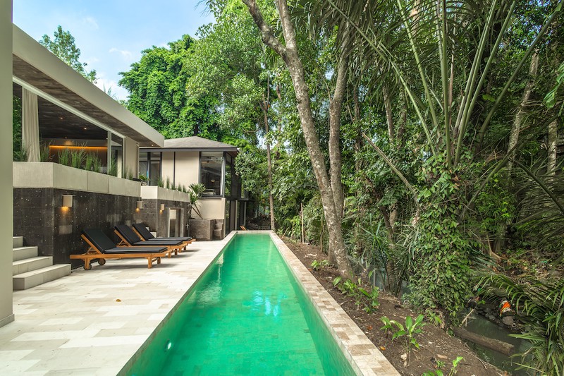 For Sale Leasehold - Brand new riverside estate jungle chill like Ubud with riverfront lap pool in the heart of Pererenan - Canggu , Bali
