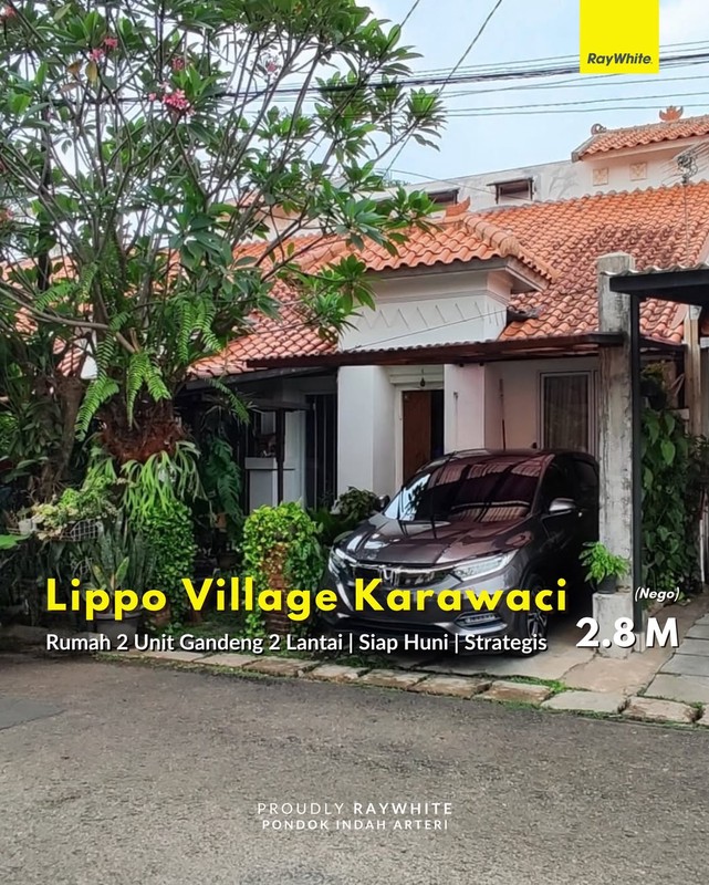 Jarang Ada Rumah 2 Unit Gandeng Lippo Village Karawaci