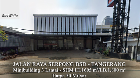 FOR SALE Minibuilding 3 Lantai Bangunan Mewah di BSD Raya Dekat ITC BSD Tangerang      #Hel