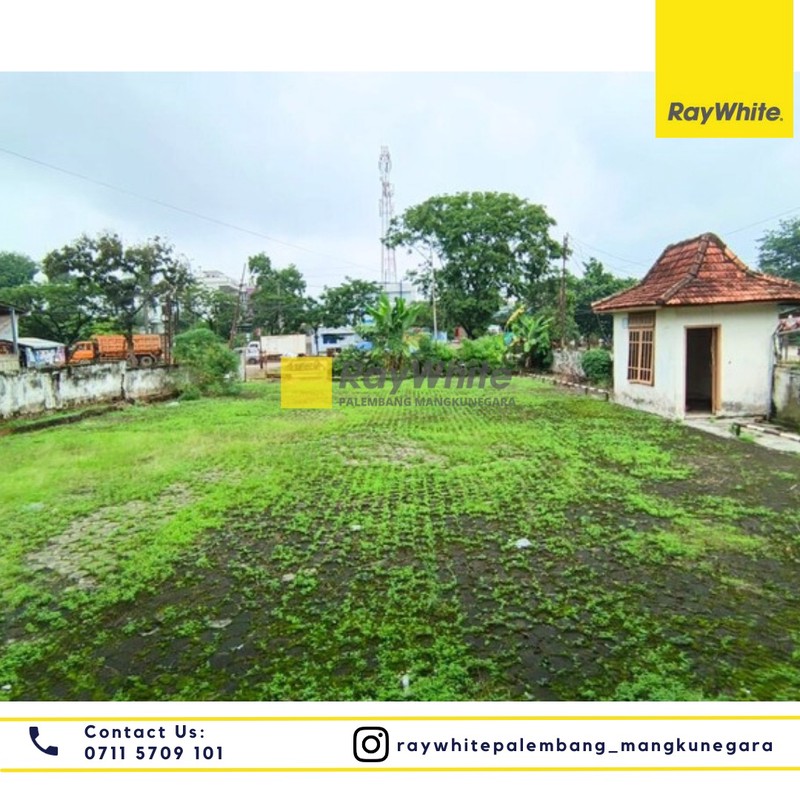 DISEWAKAN BANGUNAN + TANAH PINGGIR JALAN UTAMA