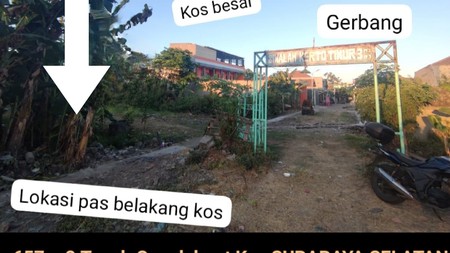 MURAH  Rp.6 Jt /m2 Dijual 657 m2 Tanah Siwalankerto Timur Dekat Uk Petra - Shm - Cocok Buat Kos- Kostan, Ruko Dll