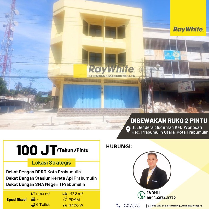 Ruko dekat Kantor DPRD Prabumulih