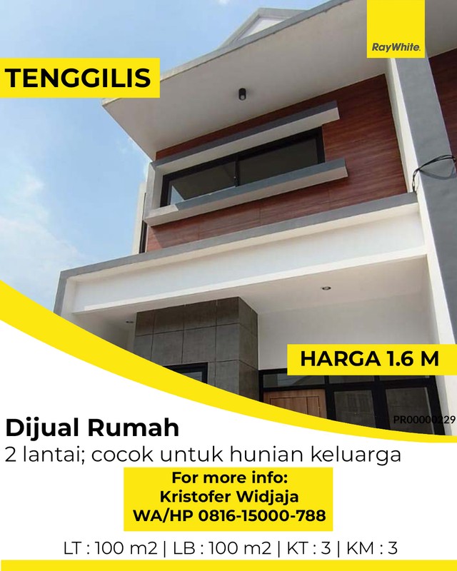 Rumah Dijual di Tenggilis Mejoyo Selatan Surabaya Cocok Hunian Keluarga