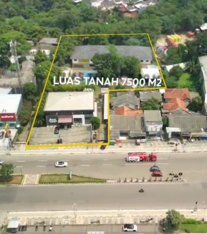 Flash Sale. Kavling komersial depan jl raya Rawa buntu, Serpong Tangsel