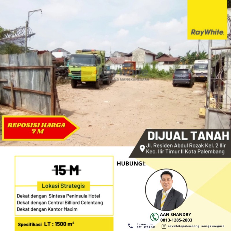 DIjual Cepat Tanah di Kota Palembang