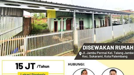 Disewakan Rumah di Palembang
