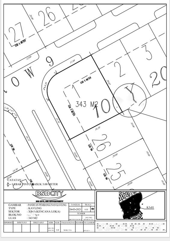 Kavling kotak Hoek siap bangun di Kencana loka BSD