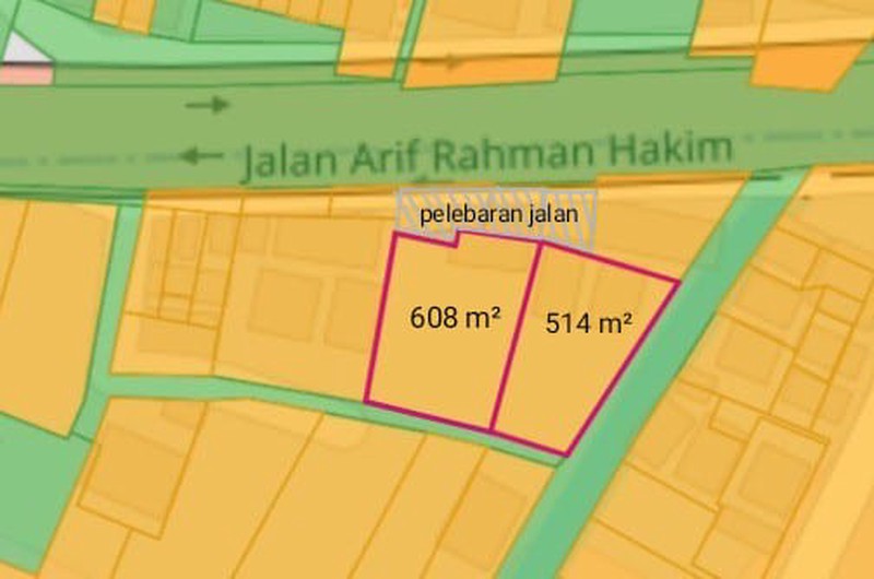 Tanah Komersial Strategis - Arif Rahman Hakim, Depok