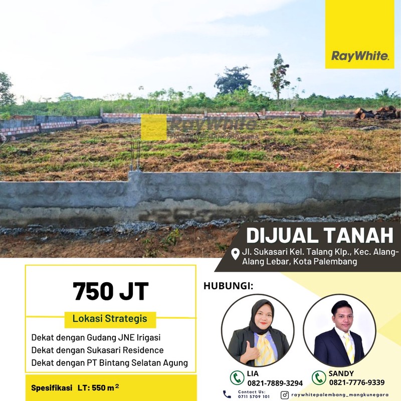 TANAH JUAL KOTA PALEMBANG 