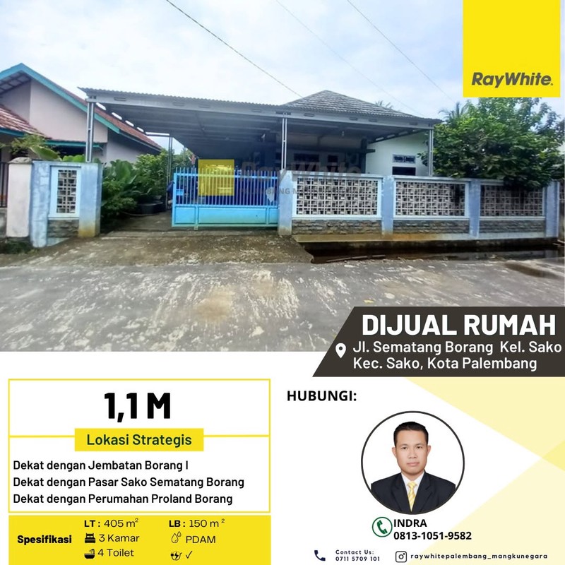 Di Jual Cepat Rumah bisa muat garasi 3 Mobil