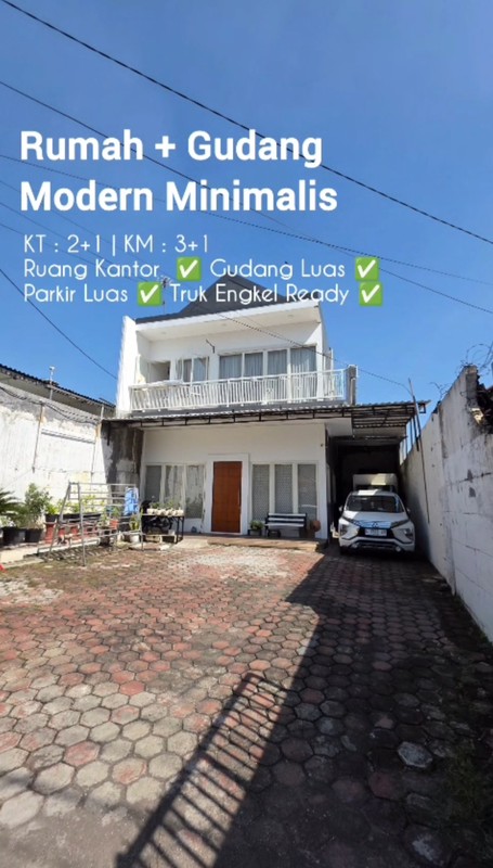 Dijual 475 m2 Rumah Jalan Panglima Sudirman - Medaeng - Waru - Sidoarjo Jawa Timur - Full Furnished Modern - Ada Gudang Luas - Akses Truk Engkel 