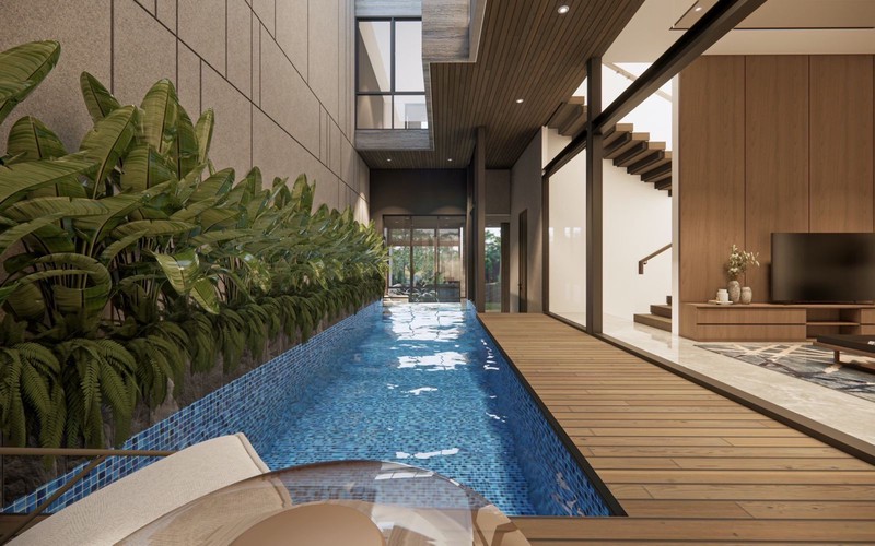 New Private Pool Rumah Selat Golf Citraland Surabaya - Ada Kolam Renang - Hunian Golf Area Surabaya Barat