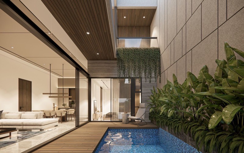 New Private Pool Rumah Selat Golf Citraland Surabaya - Ada Kolam Renang - Hunian Golf Area Surabaya Barat