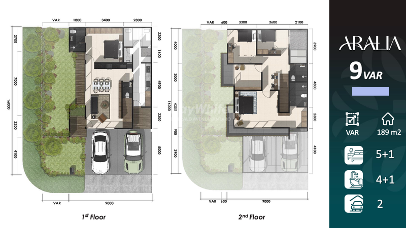 Rumah Hook Brand New Siap Huni 2 Lantai Lokasi Strategis dekat Tol di Kawasan Premium Bintaro - Botanica Aralia Tipe 9