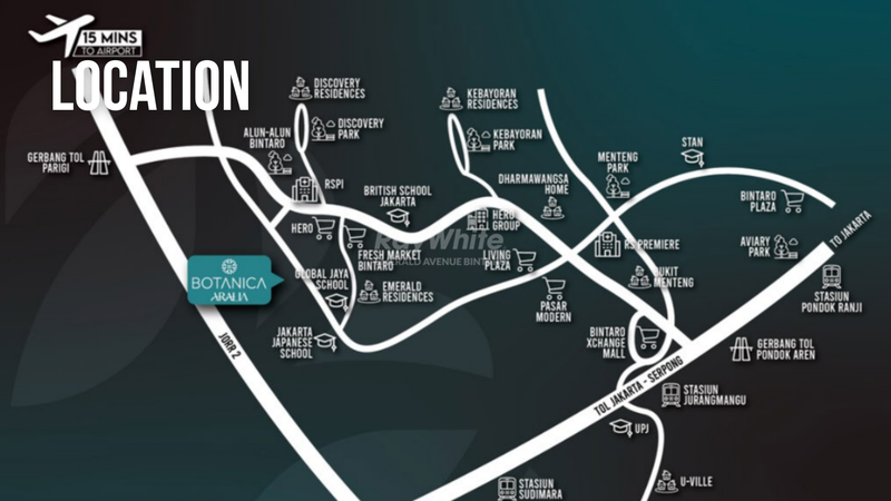 Rumah Hook Brand New Siap Huni 2 Lantai Lokasi Strategis dekat Tol di Kawasan Premium Bintaro - Botanica Aralia Tipe 9