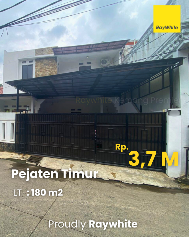 Dijual Rumah 4 Kamar Siap Huni di Pejaten Jakarta Selatan - Luas 180 m2 - Idaman Developer Pemula