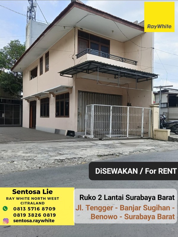 MURAH Disewakan Ruko Benowo Surabaya Barat di area jalan Tengger - Banjar Sugihan dekat Manukan Kulon, Perum Grand Pakuwon - Cocok buat Segala Usaha